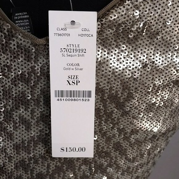 Metallic Mini Dress Silver Pewter Sexy Chainmail r Sequin like Shimmer w Stretch - Picture 5 of 8